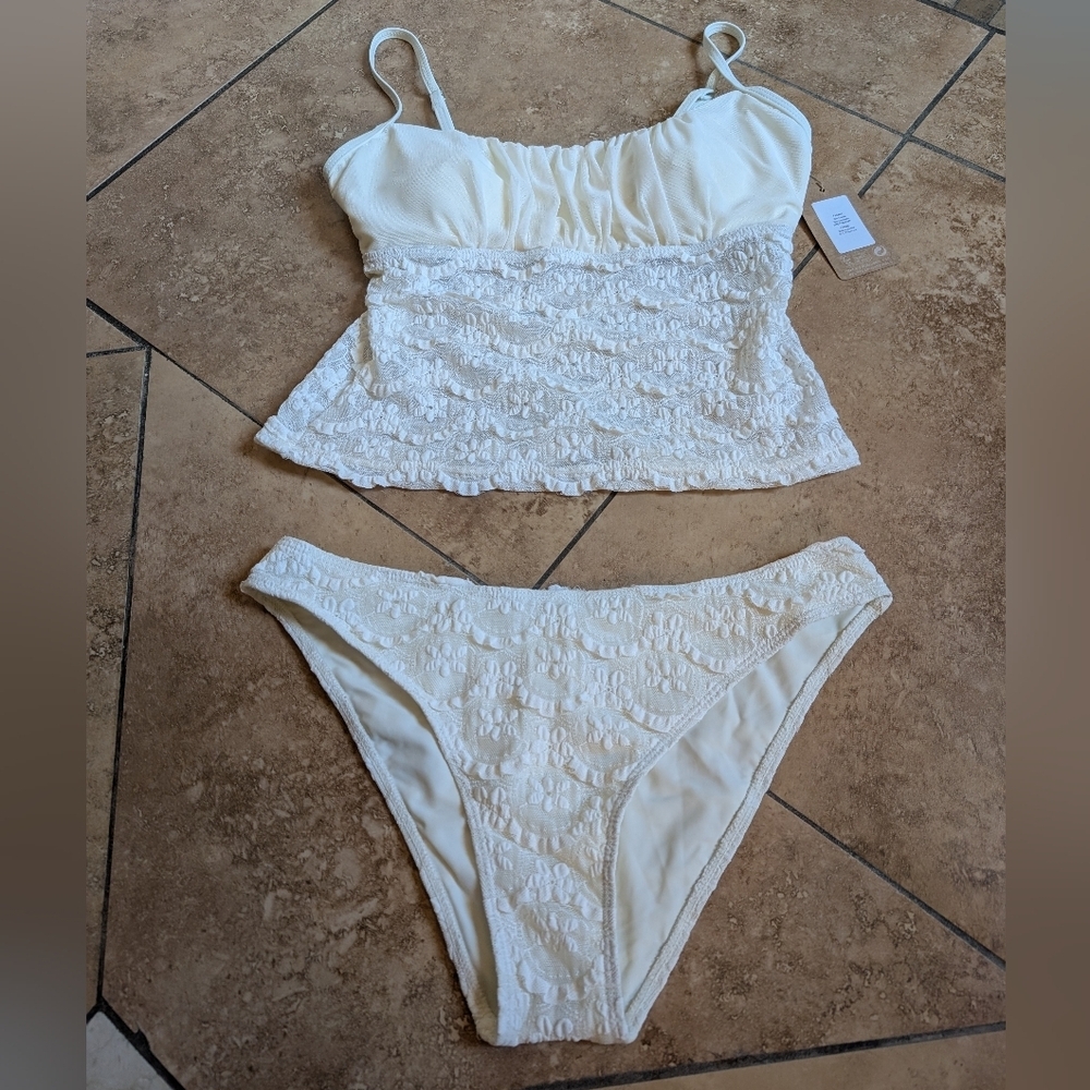 Samiol NWT, Tankini Set White Lace.